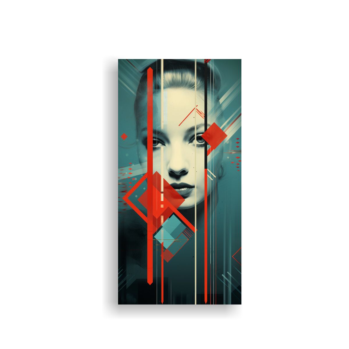 GENERICO - Cuadro Moderno Con Bastidor De Madera Para Usar 70x140 Cm