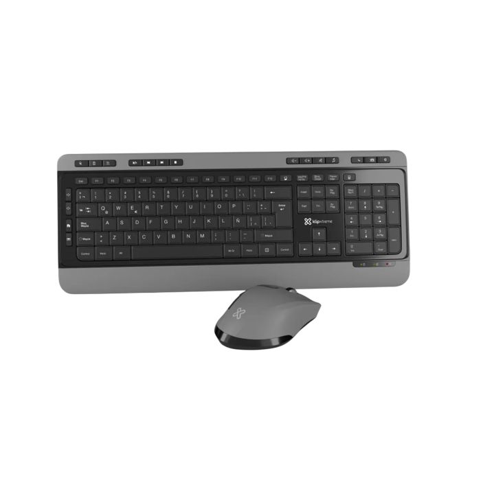 Klip Xtreme KBK-520 Kit Teclado y Mouse Inalámbrico 2.4GHz, 1600