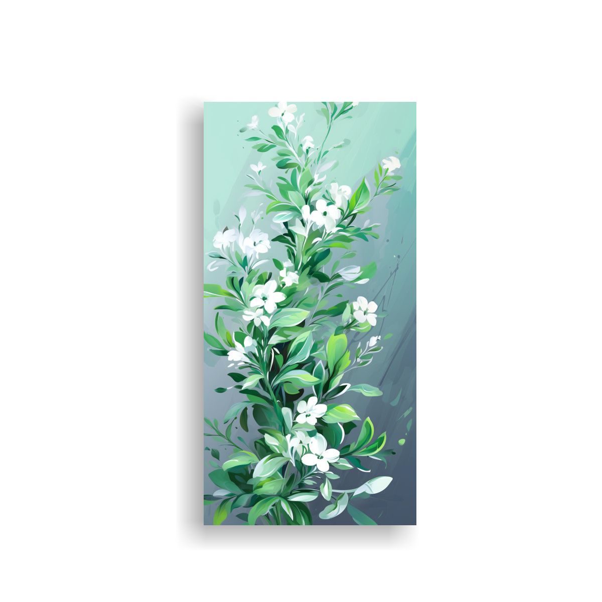 GENERICO - Cuadro Contraste Hierbas De Thyme En Verde Y 70x140 Cm