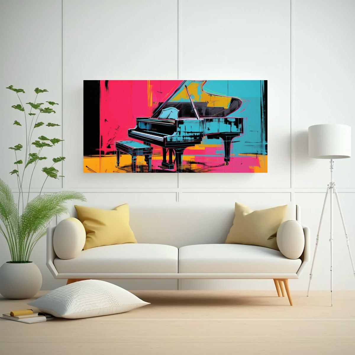 GENERICO - Cuadro Moderno Dormitorio Con Imagen Audaz Que 140x70 Cm