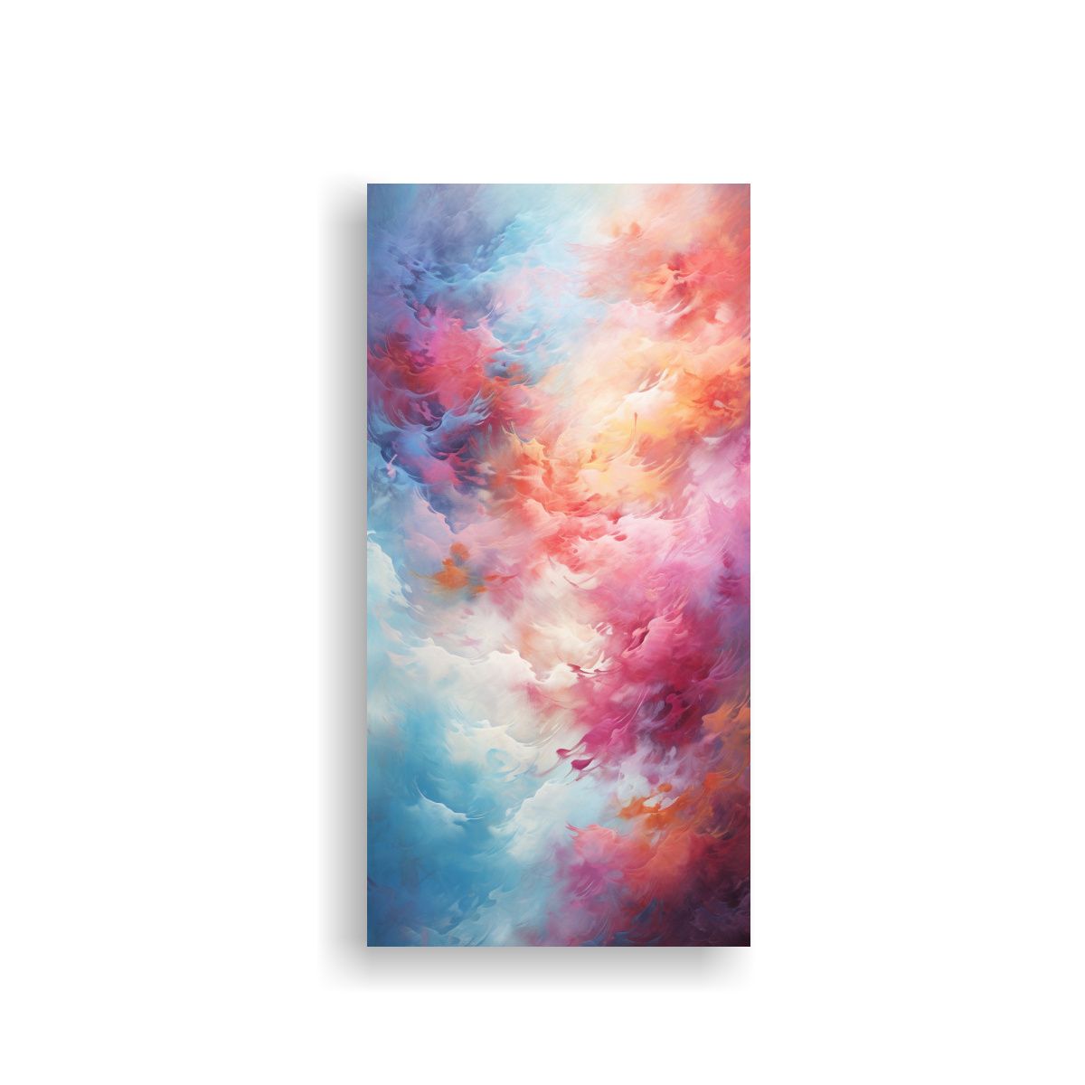 GENERICO - Pintura Abstracta Original Quantum Entrelazada 70x140 Cm