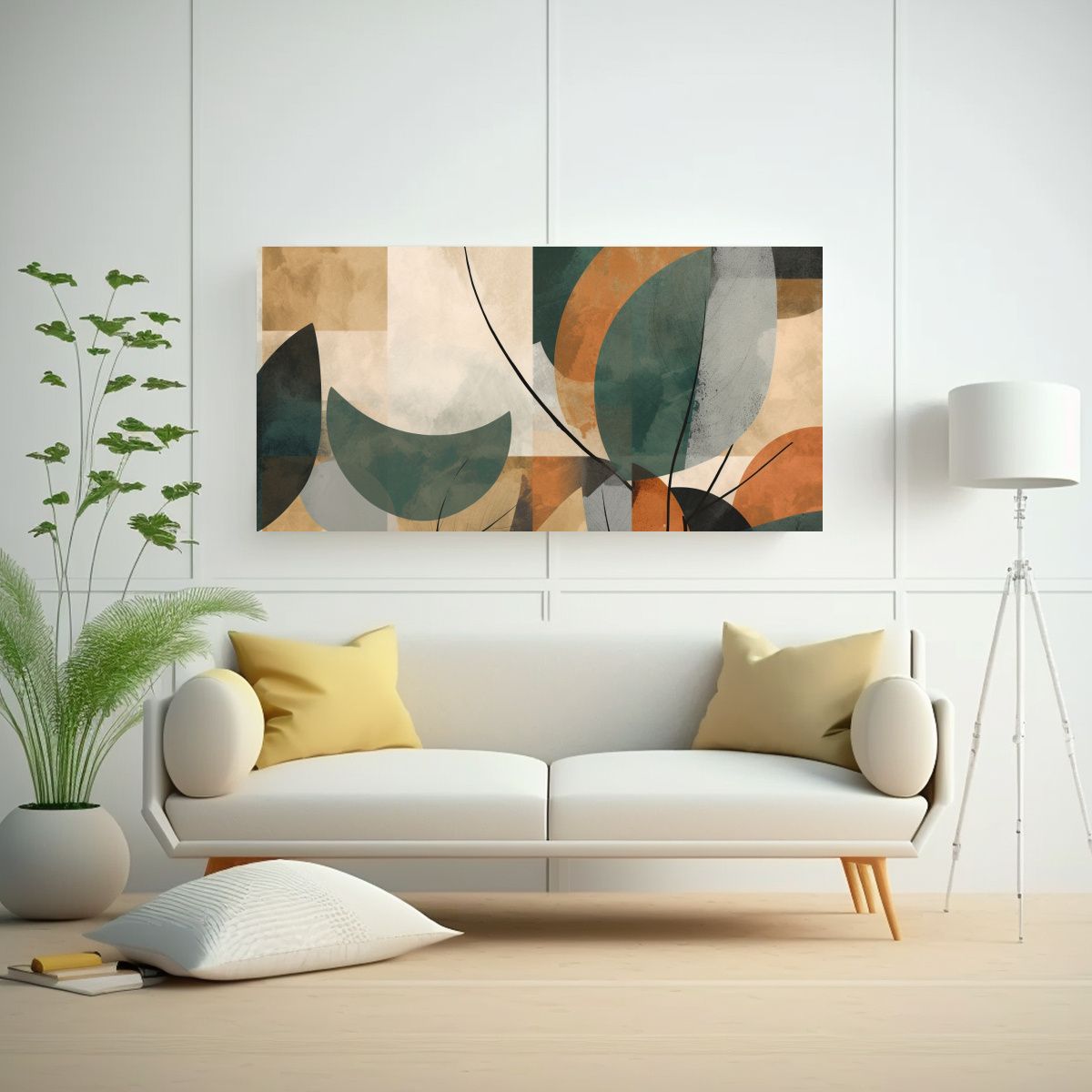 GENERICO - Cuadro Vintage Resistente Con árbol Abstracto En 140x70 Cm