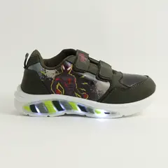 MARVEL - Zapatilla Con Luces Niño Spiderman Black Suit Negro