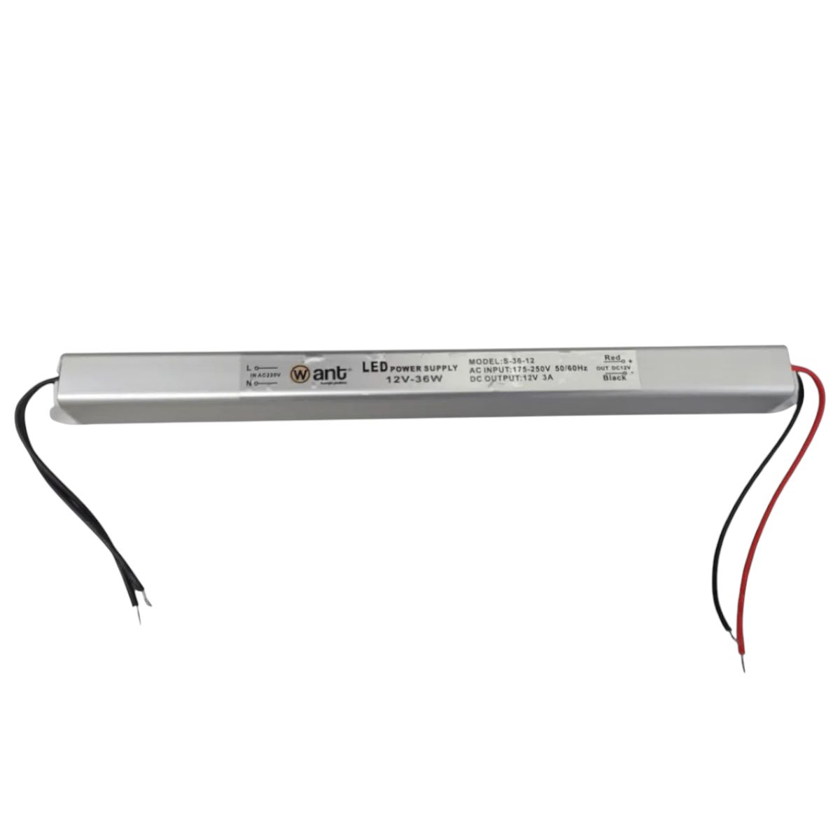 WANT - 6 Fuentes de Poder 12V 3A 36W Ultra Delgada