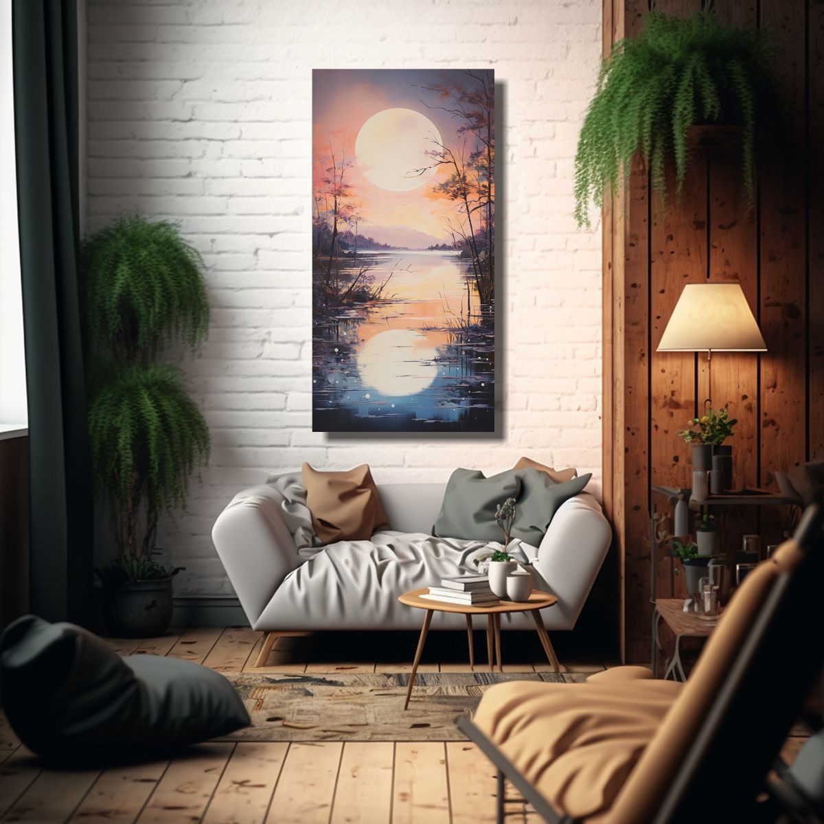 GENERICO - Pinturas Decorativas Interpretación Abstracta 70x140 Cm