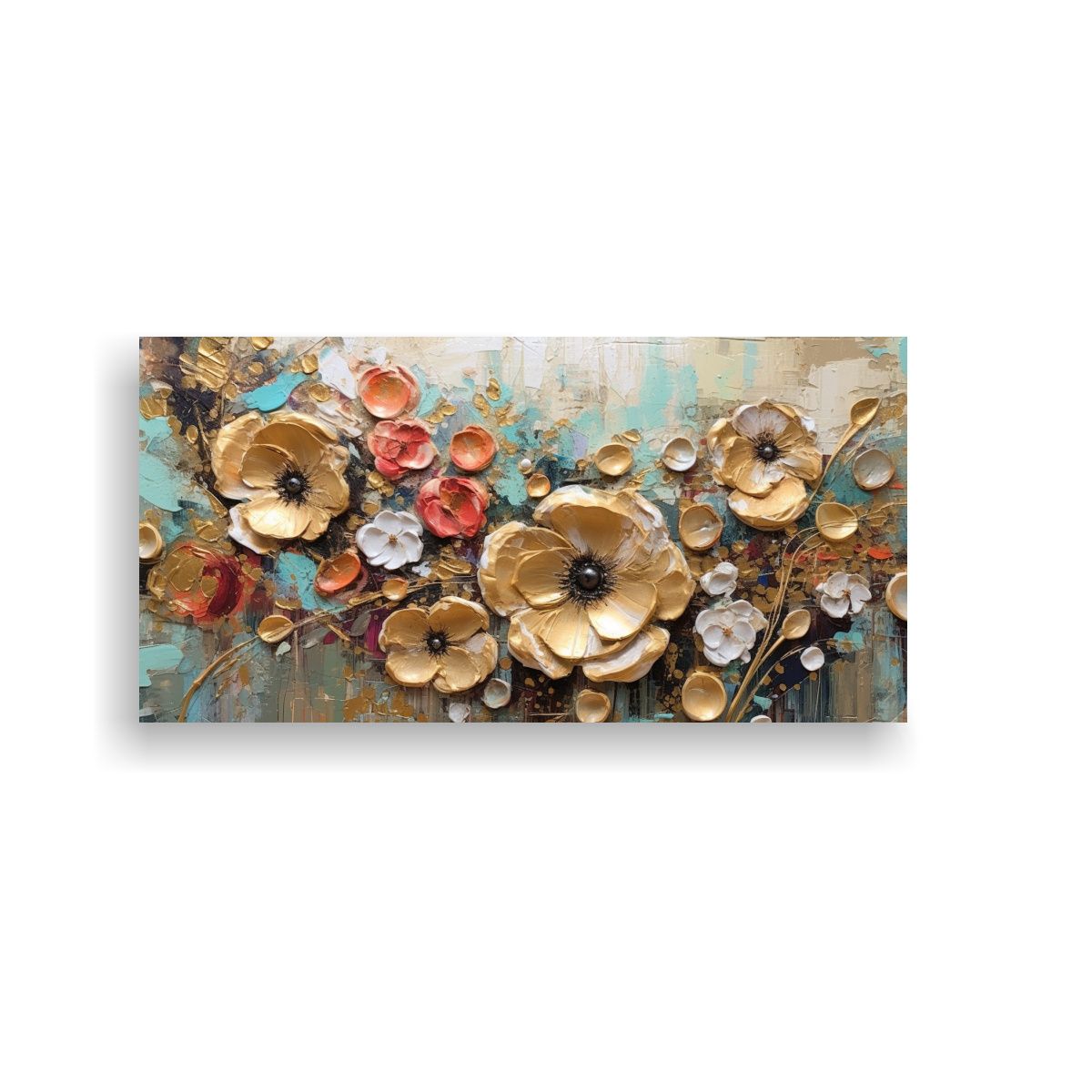 GENERICO - Cuadro Lienzo Decorativo Abstracto Steampunk Con 140x70 Cm