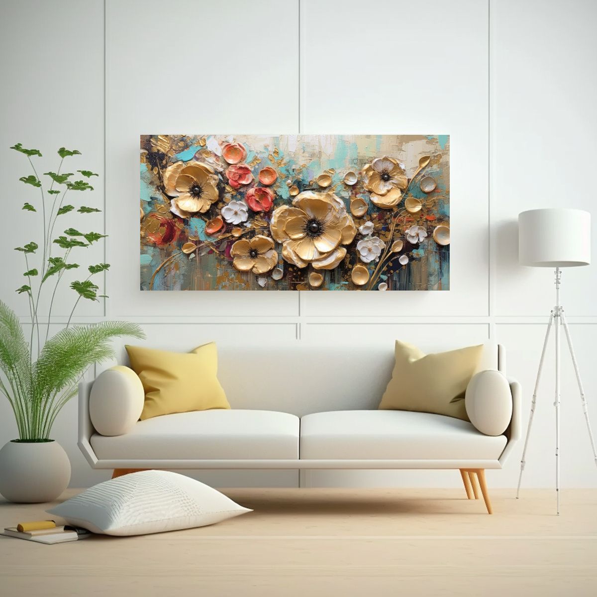 GENERICO - Cuadro Lienzo Decorativo Abstracto Steampunk Con 140x70 Cm