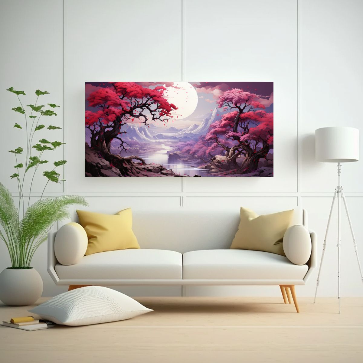 GENERICO - Pinturas Decorativas Vintage De Resistente árbol 120x60 Cm.