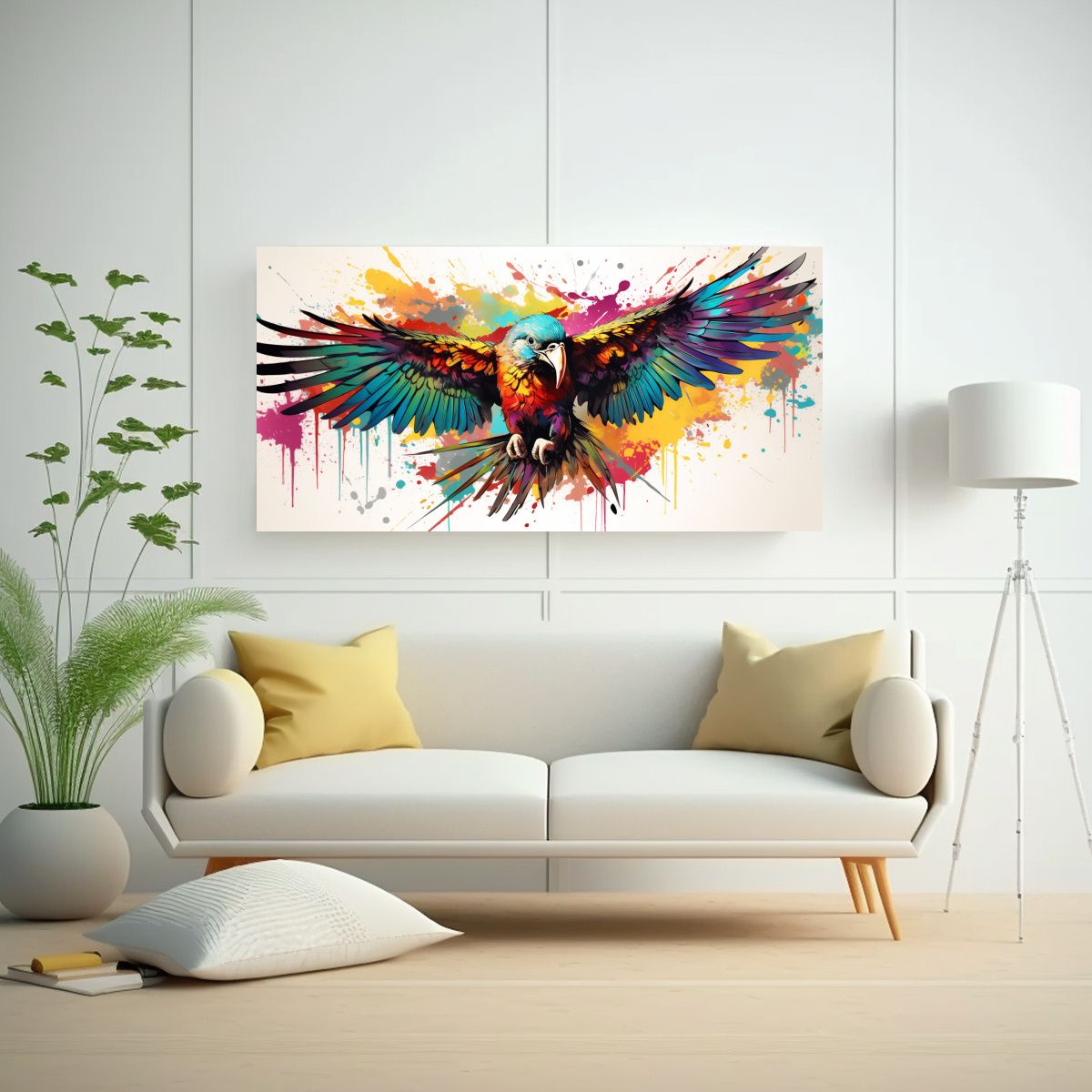 GENERICO - Pinturas Decorativas Temáticas De Un Rainbow 120x60 Cm