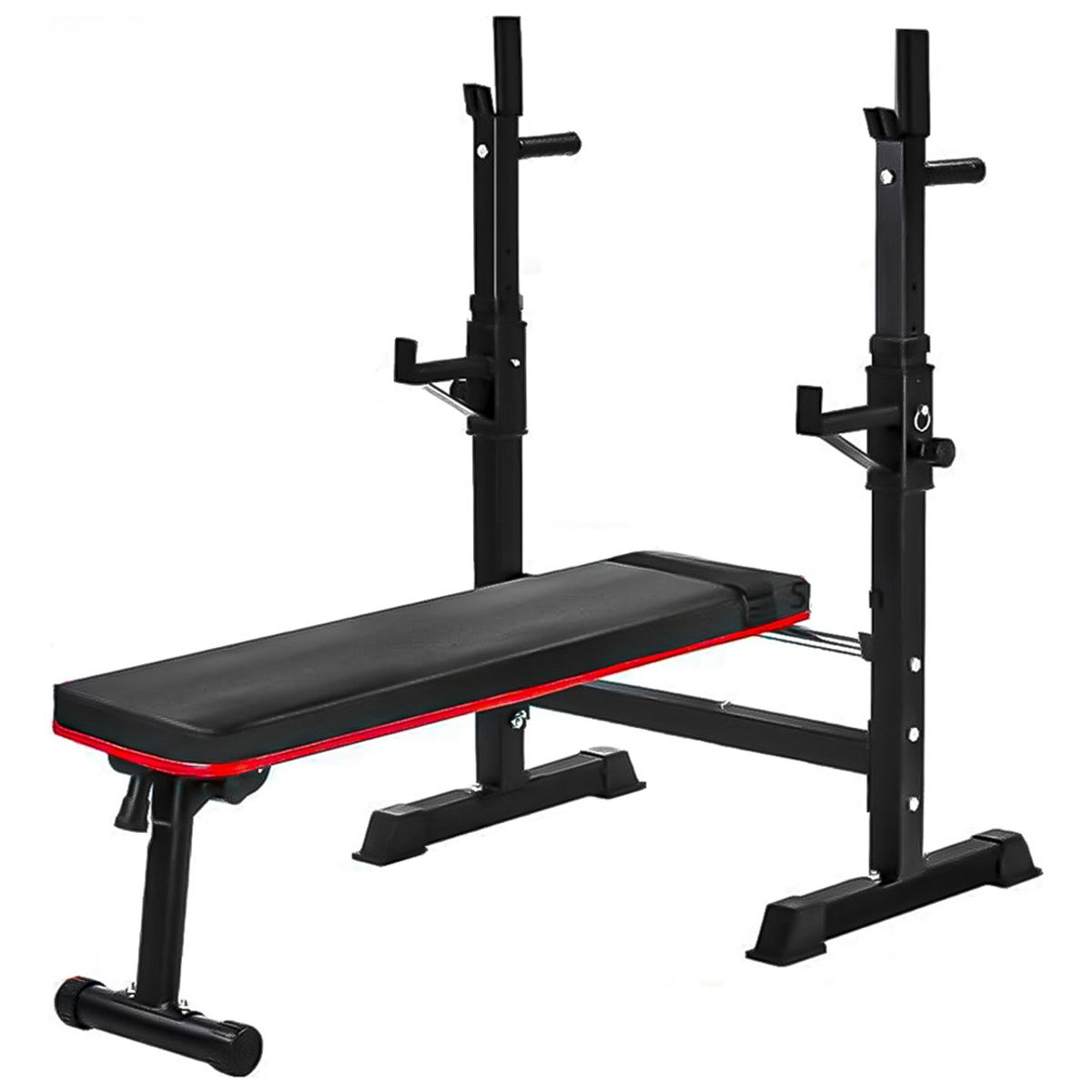 HOMEBRANDT - Press Banca Abdominal Reclinable Rack Pesas 5 Nivel