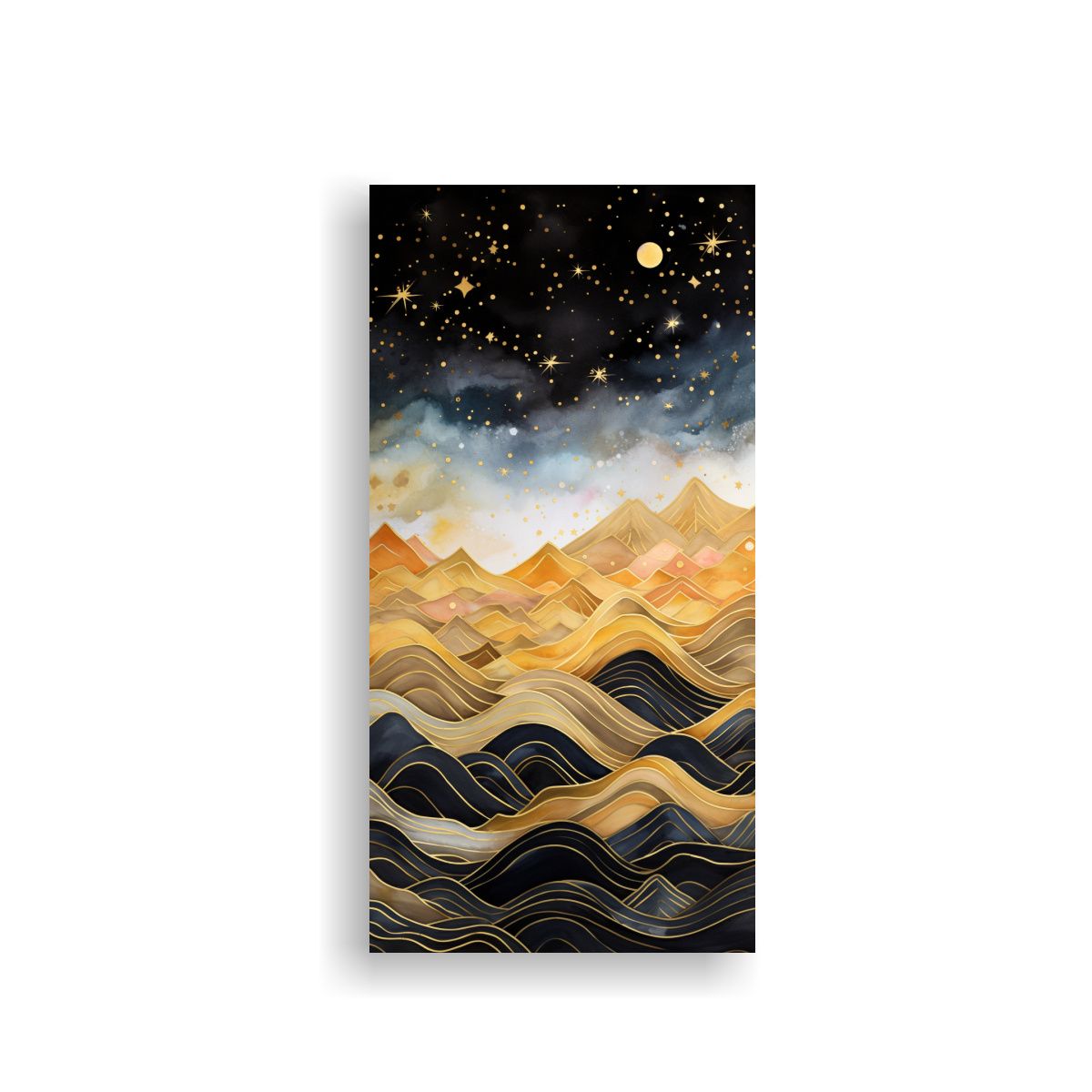 GENERICO - Cuadro Paisaje De Montaña Con Estilo Elegante Y 70x140 Cm