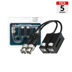 DAHUA - PACK 5 PARES DE VIDEO BALUN 1080P, EXCELENTE CALIDAD