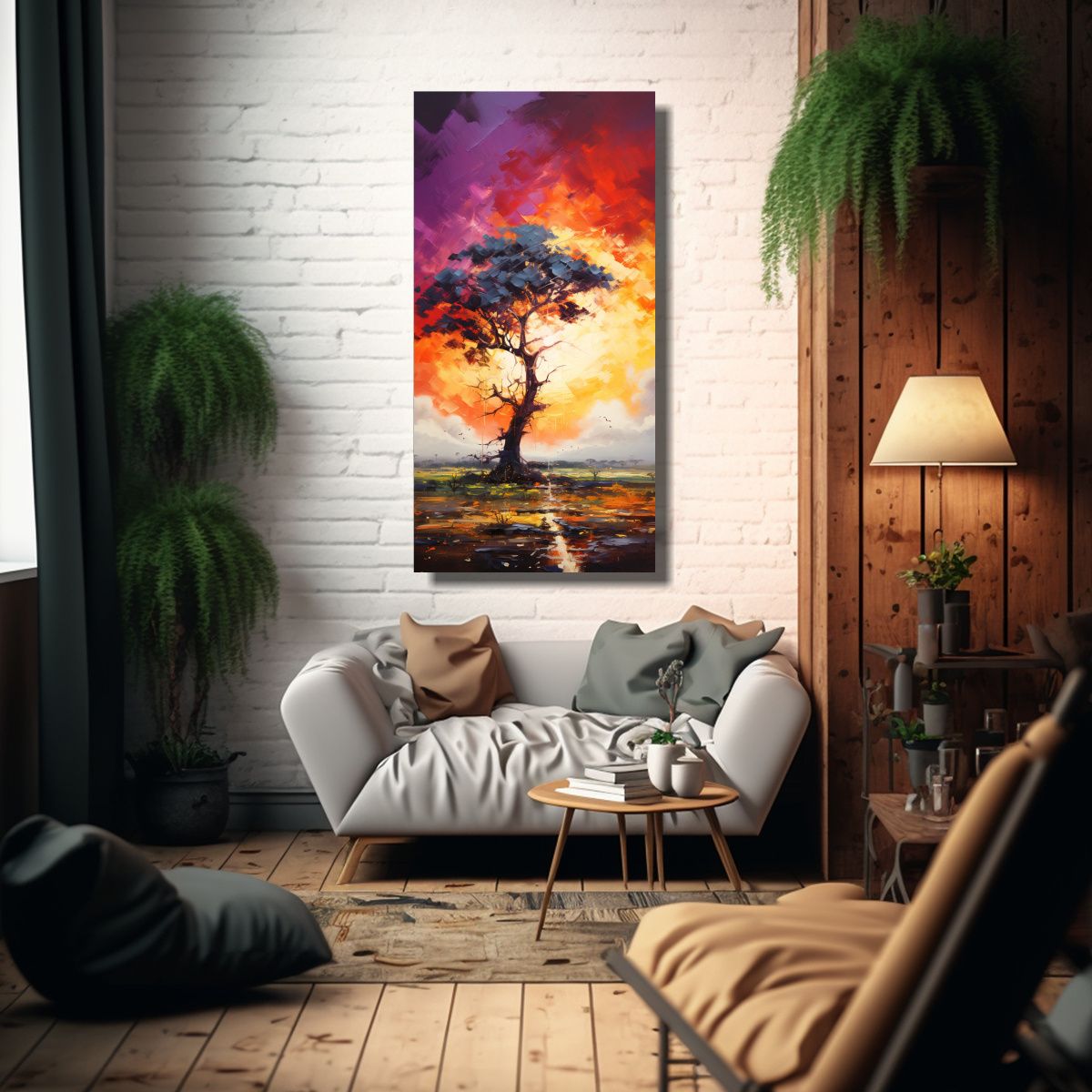 GENERICO - Movimiento Simplicidad En La Belleza Caótica De 70x140 Cm