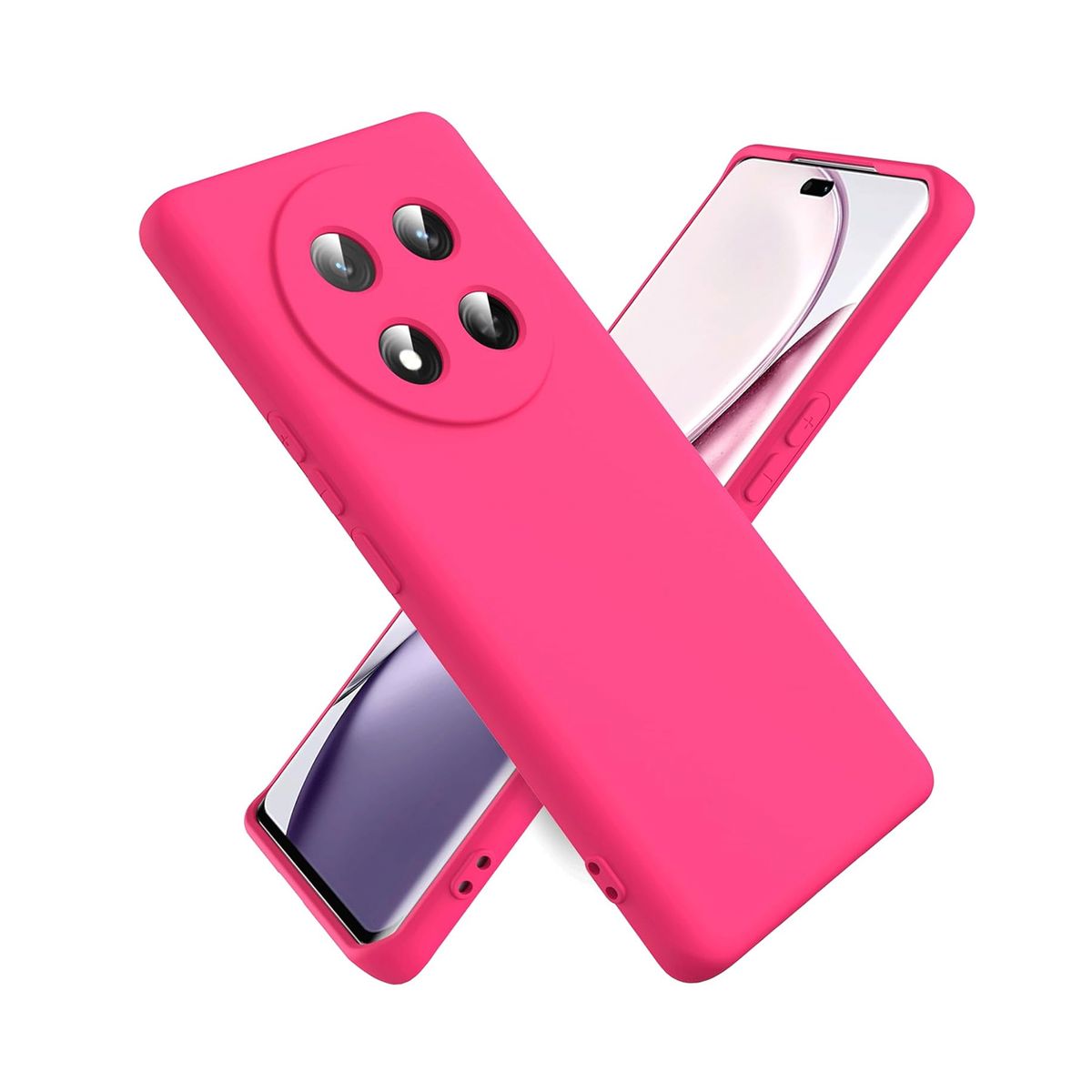 JOIGO - Carcasa Funda Para Honor Magic 7 Lite Goma Fucsia