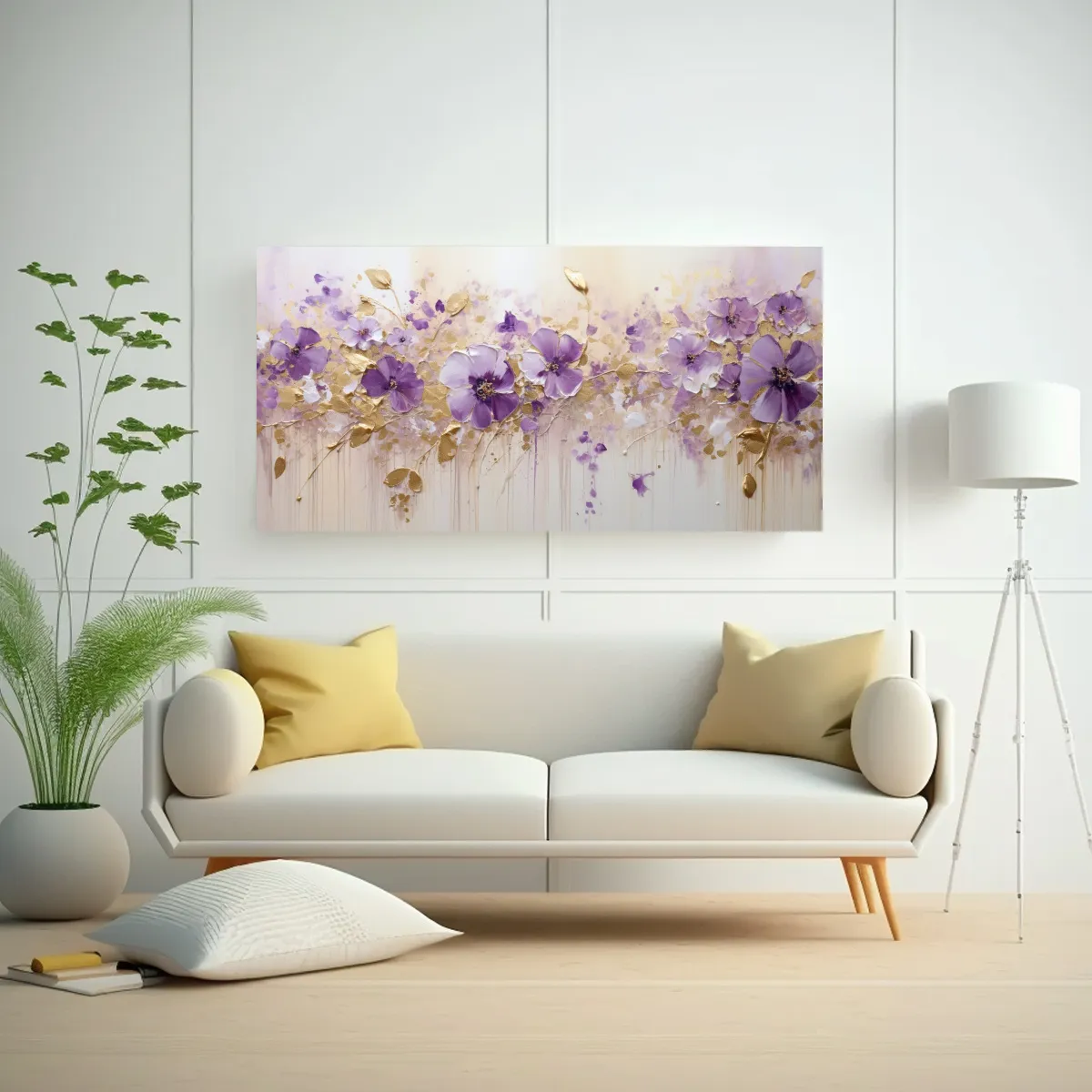 GENERICO - Pintura En Lienzo Vida Estampada En Tela 140x70 Cm
