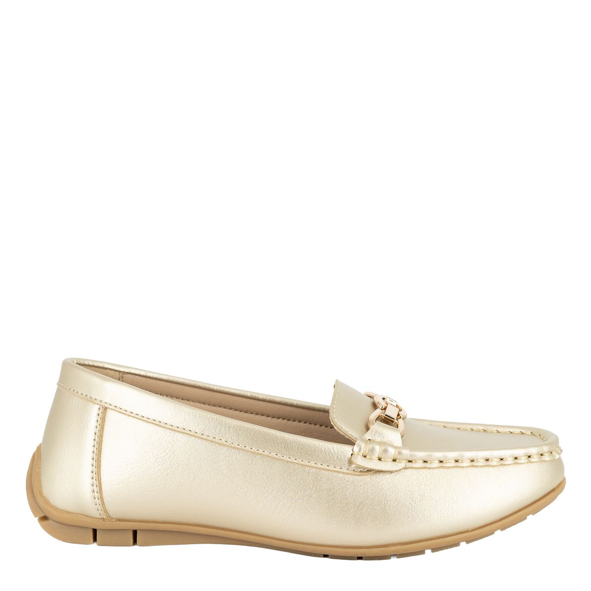 ALQUIMIA - Mocasin Mujer Dorado Dam Alquimia