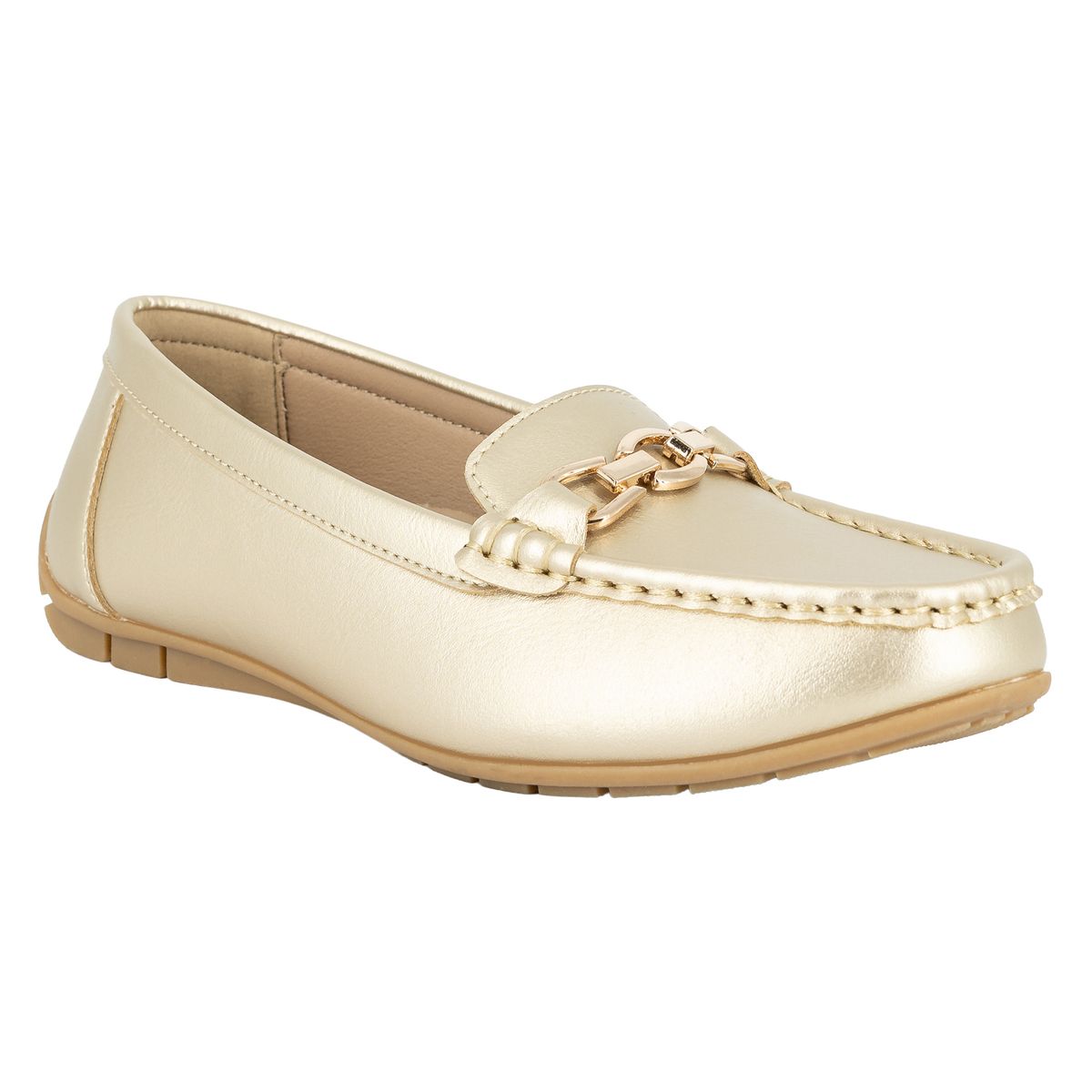 ALQUIMIA - Mocasin Mujer Dorado Dam Alquimia