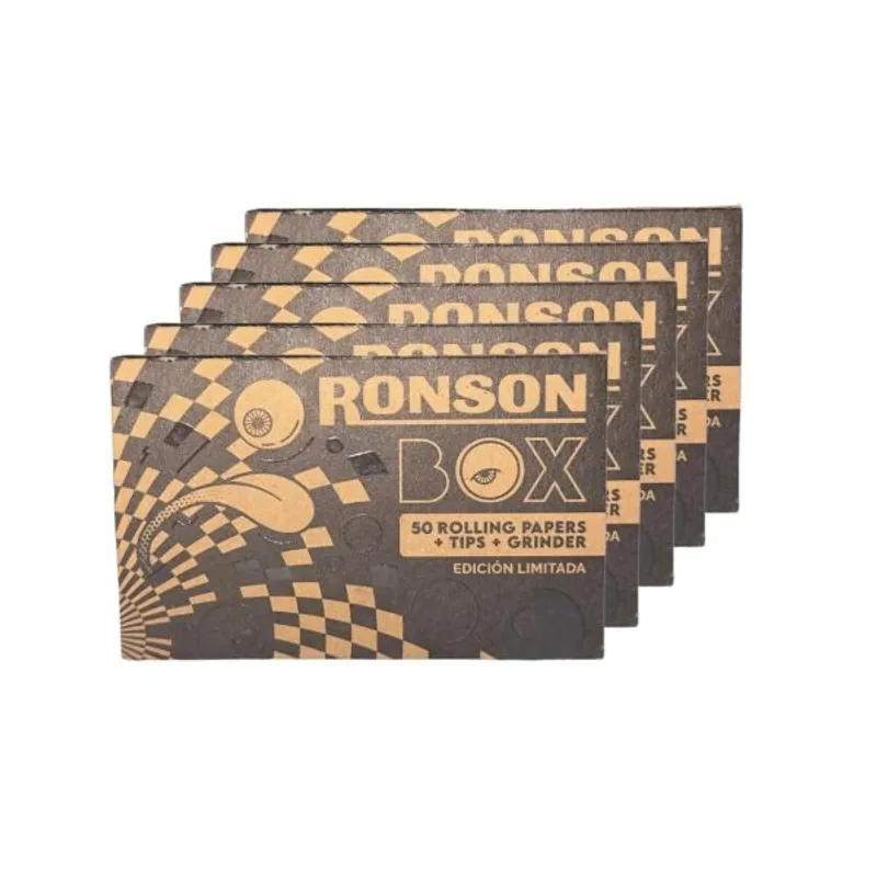 RONSON - Papelillo Ronson Display Organic + Tips + Moledor 15 kits