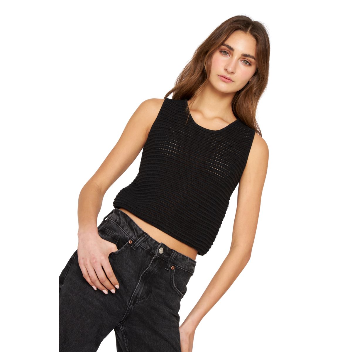 JACINTA TIENDA - Polera Laura negra Jacinta Tienda