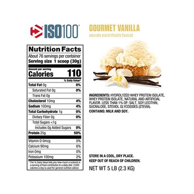 Imagen 2 del producto ISO 100 5 LBS VAINILLA