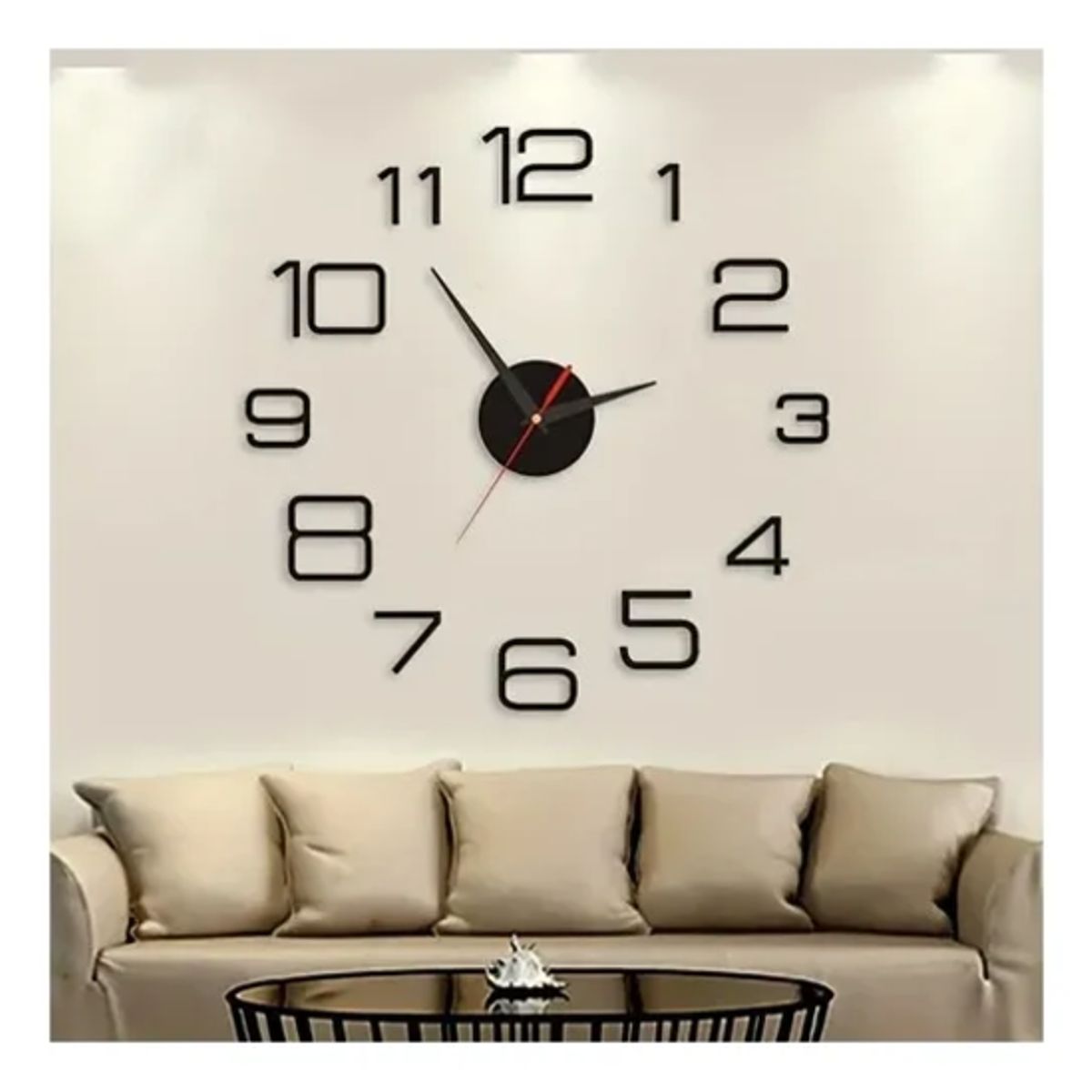 GENERICO - Reloj De Pared 3d Decorativo Diseño Moderno