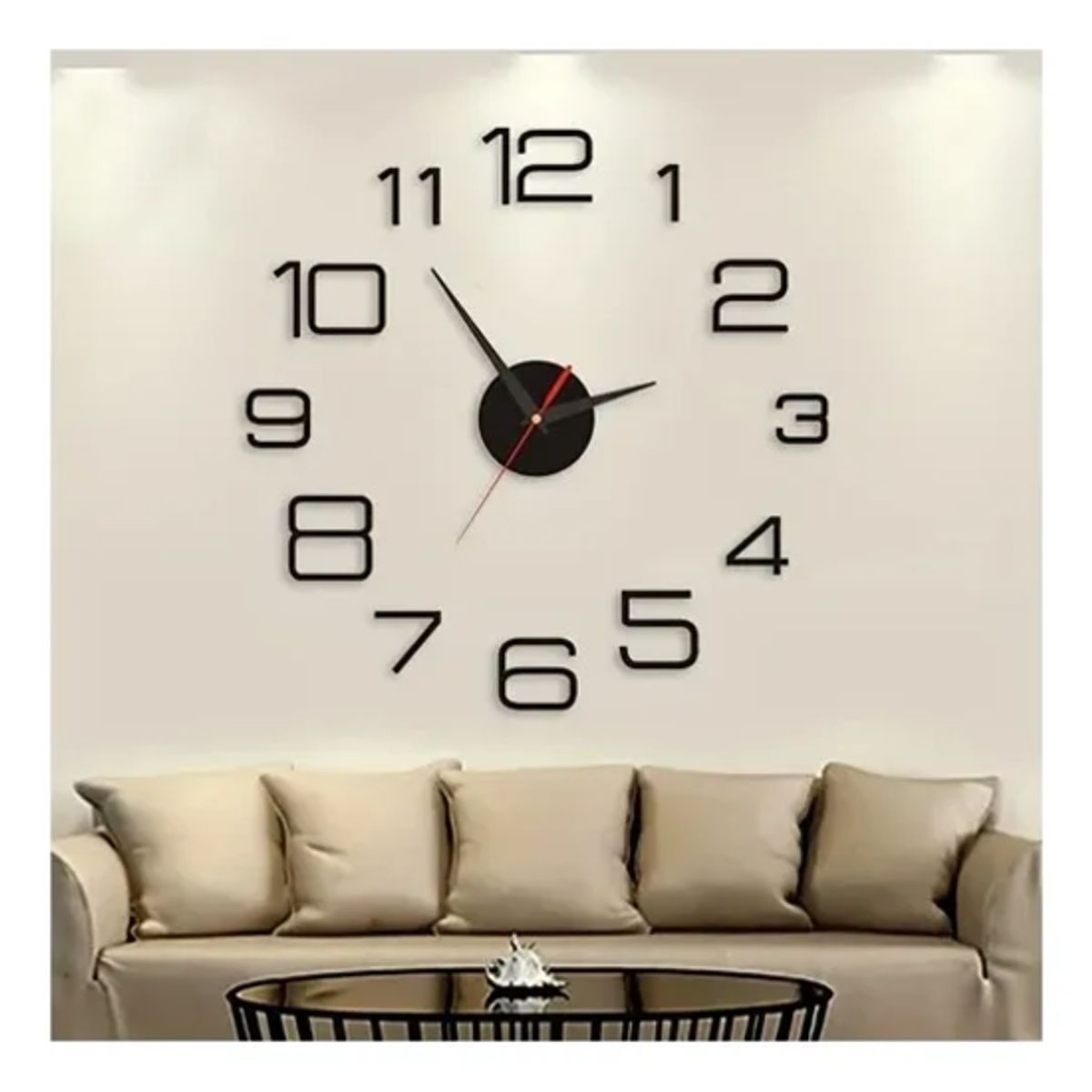 GENERICO - Reloj De Pared 3d Decorativo Diseño Moderno