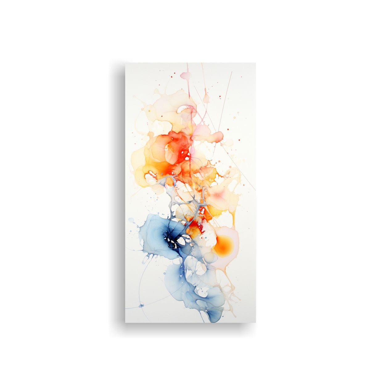 GENERICO - 1 Cuadro Concepto Cuarto Abstracción Acuarela 70x140 Cm