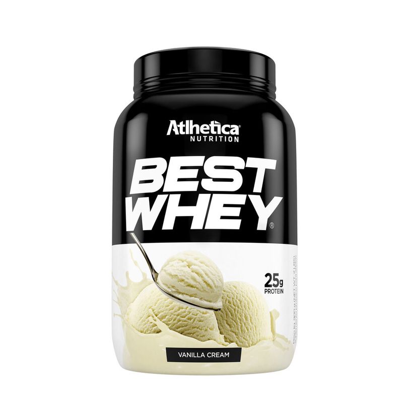ATLHETICA NUTRITION - PROTEÍNA BEST WHEY - 2 LIBRAS - VANILLA CREAM