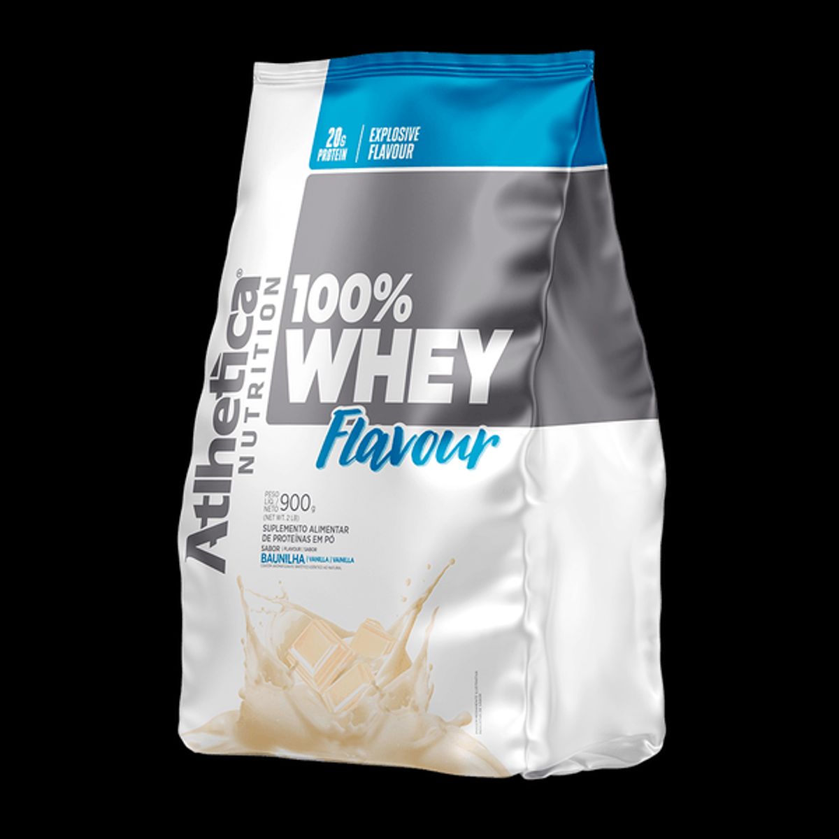 ATLHETICA NUTRITION - 100% WHEY FLAVOUR - 2 LIBRAS - VAINILLA
