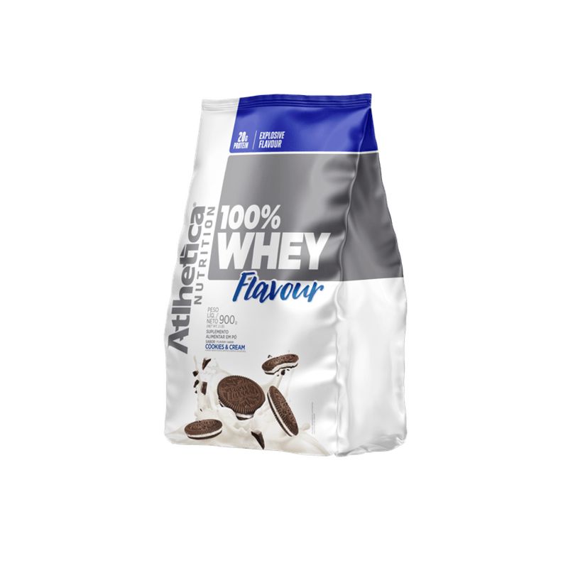 ATLHETICA NUTRITION - 100% WHEY FLAVOUR - 2 LIBRAS - ATLHETICA NUTRITION - COOKIES & CREAM