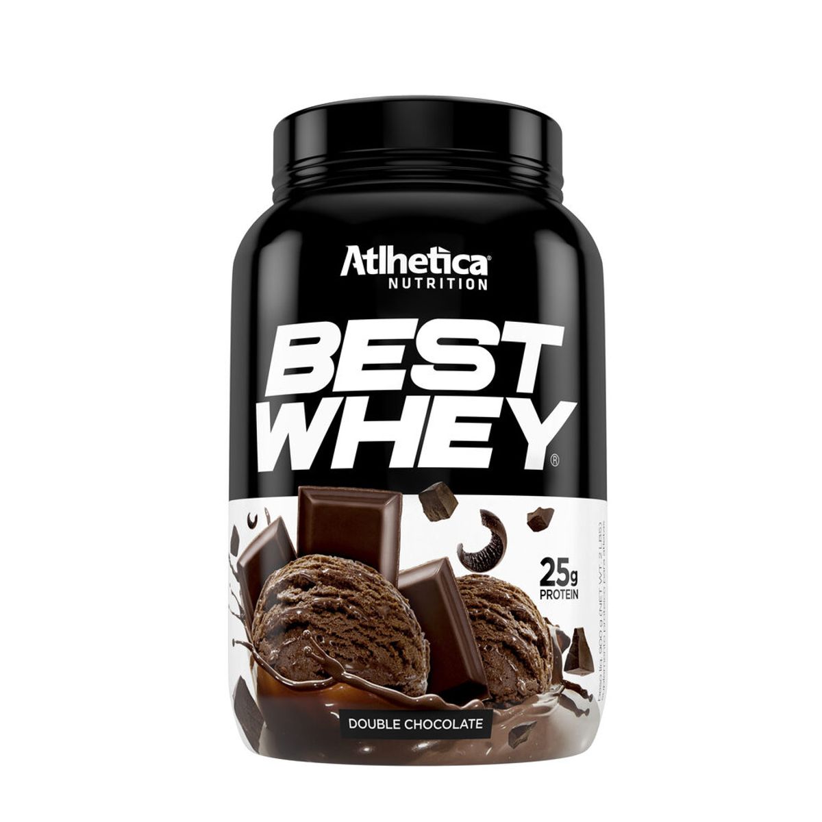 ATLHETICA NUTRITION - PROTEINA BEST WHEY - 2 LIBRAS - CHOCOLATE - ATLHETICA NUTRITION