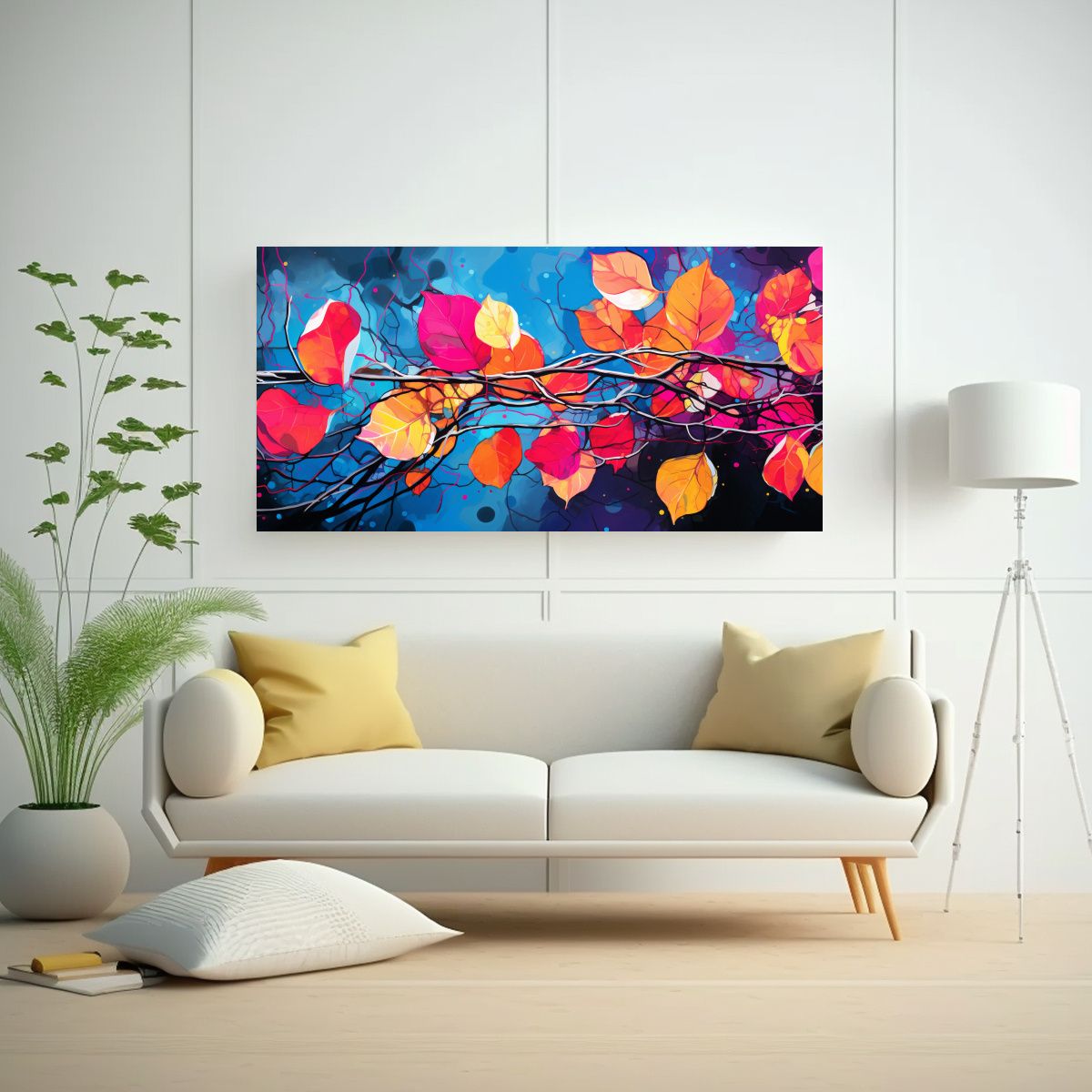 GENERICO - Arte Intensidad Horizontal Del árbol Aspen En 140x70 Cm