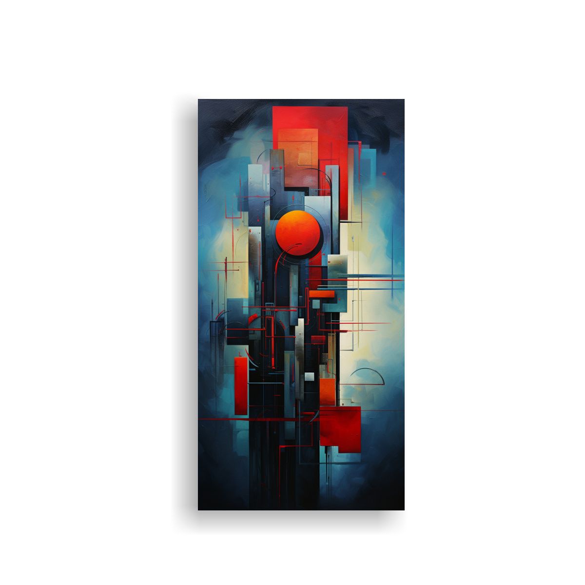 GENERICO - Cuadros Abstractos De Gran Formato Para 70x140 Cm