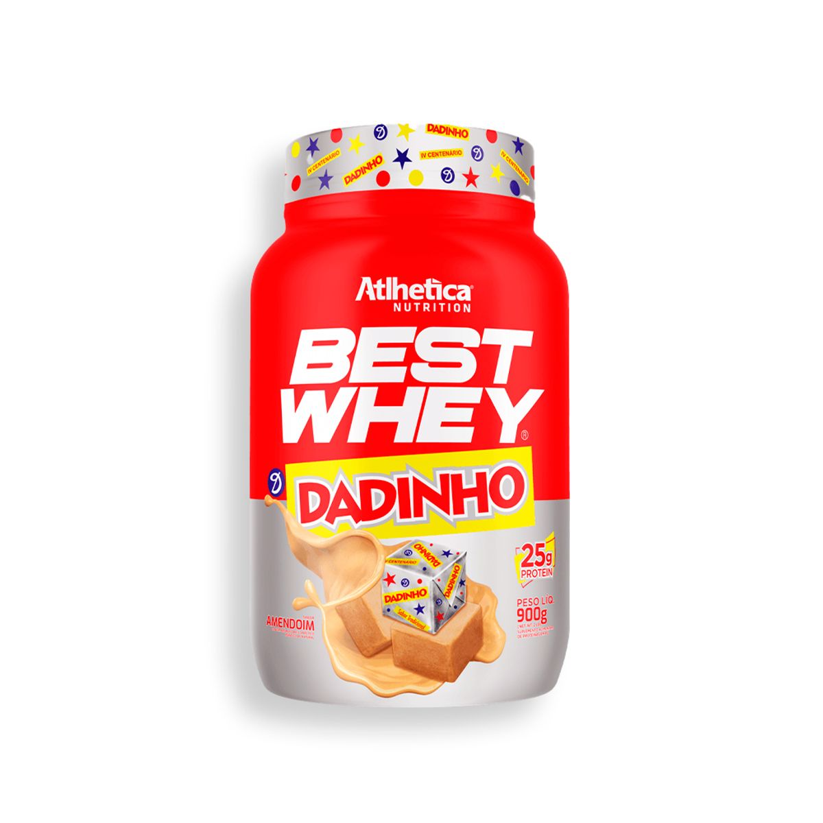 ATLHETICA NUTRITION - PROTEÍNA BEST WHEY - 2 LIBRAS - DADINHO