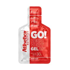 ATLHETICA NUTRITION - GEL ENERGIZANTE GO RECOVERY 30G - SIN CAFEÍNA - 10 UNIDADES