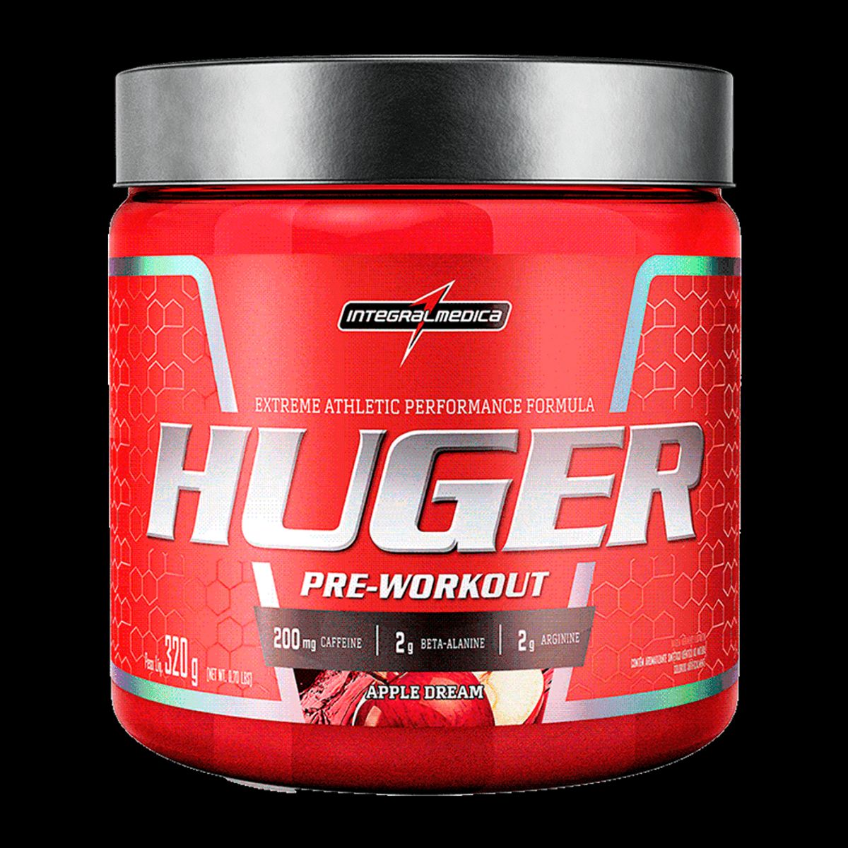 INTEGRALMEDICA - PRE ENTRENO HUGER - 320G - MANZANA - INTEGRALMÉDICA