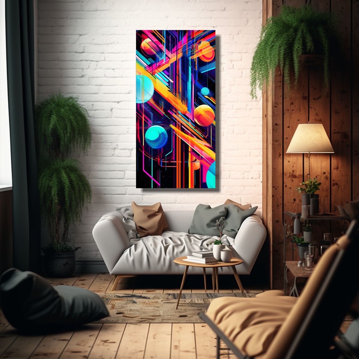 GENERICO - Pinturas Decorativas Que Fusionan El Arte 70x140 Cm