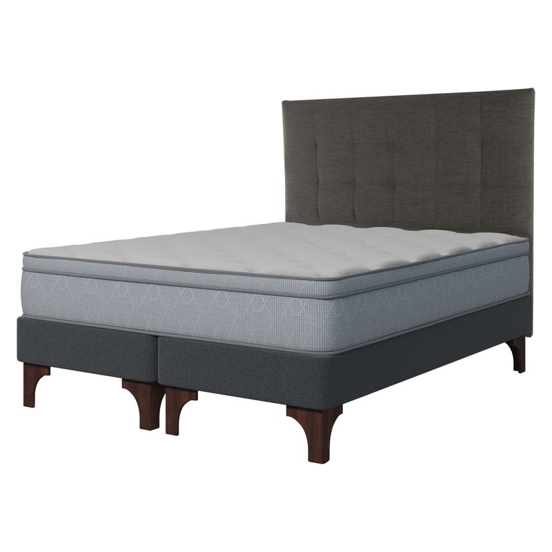 FLEX - Cama Europea Element Pocket King + Respaldo Grafito Flex