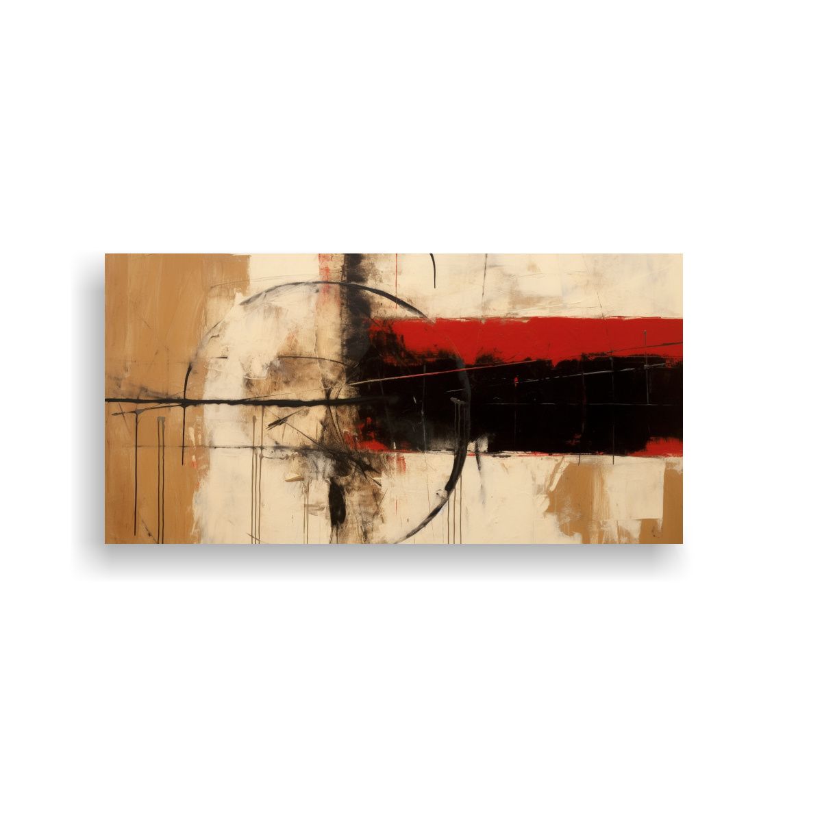 GENERICO - Pinturas De Decoración Cuadro Abstracto Elegante 140x70 Cm.