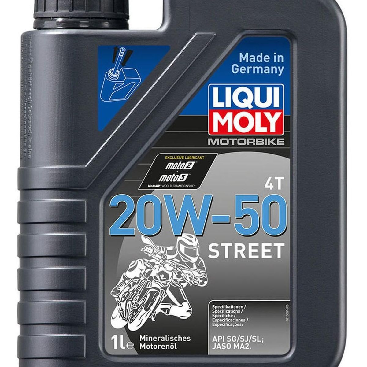 LIQUI MOLY - Aceite De Moto 20w 50 Semi Sintetico Liqui Moly 1l 4t