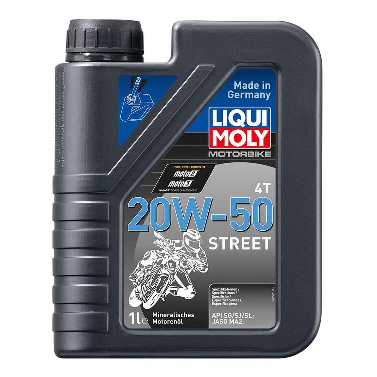 LIQUI MOLY - Aceite De Moto 20w 50 Semi Sintetico Liqui Moly 1l 4t