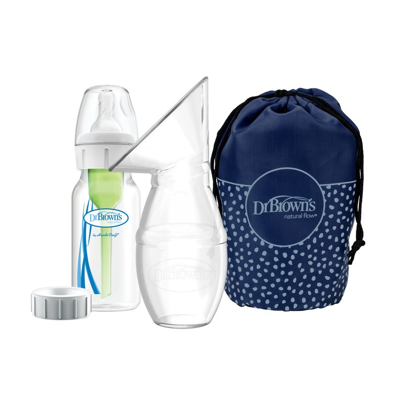 DR BROWNS - Set Extractor De Leche Manual Dr Brown´s Más Mamadera 120ml