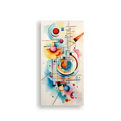 GENERICO - Cuadro Espectacular Para Comedor Con Acuarela 70x140 Cm