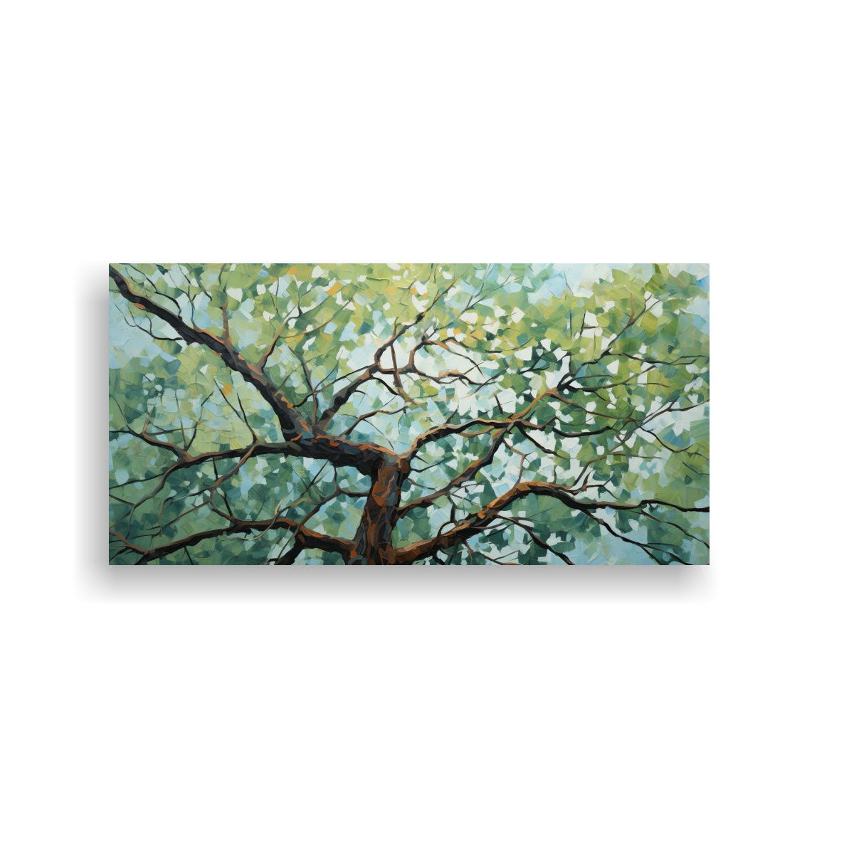 GENERICO - Cuadro De Composición Adorable De Un Árbol En 140x70 Cm.