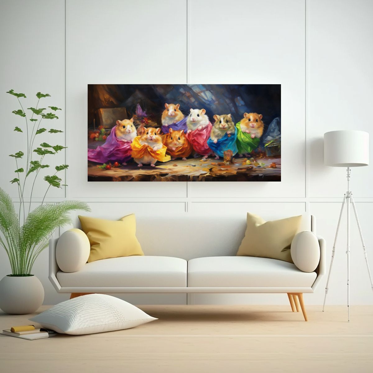 GENERICO - Pintura Al Estilo óleo Colorida De Estilo 120x60 Cm