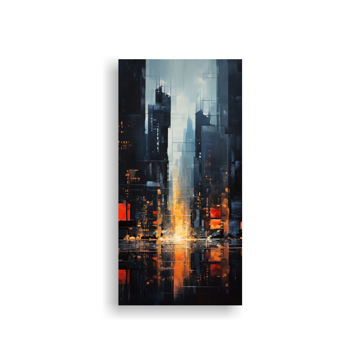 GENERICO - Cuadro Abstracto Dinámico Para Decoración Del 70x140 Cm