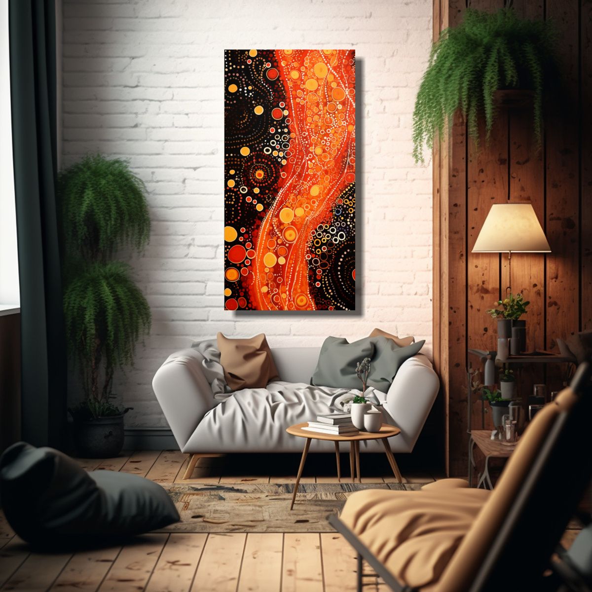 GENERICO - Lienzo De Tela Sublimada Con Interpretación 70x140 Cm