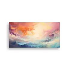 GENERICO - Pintura Abstracta Hermosa En Colores Para 140x70 Cm