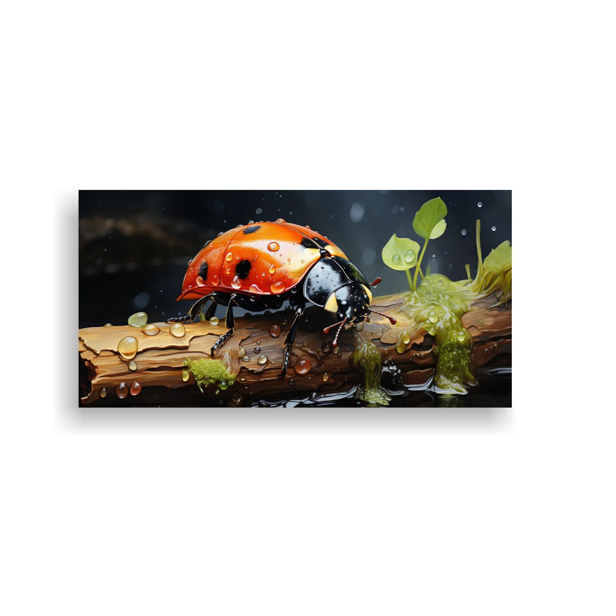 GENERICO - Cuadro Inspiración Hogar Deco Acuarela Colorida 120x60 Cm