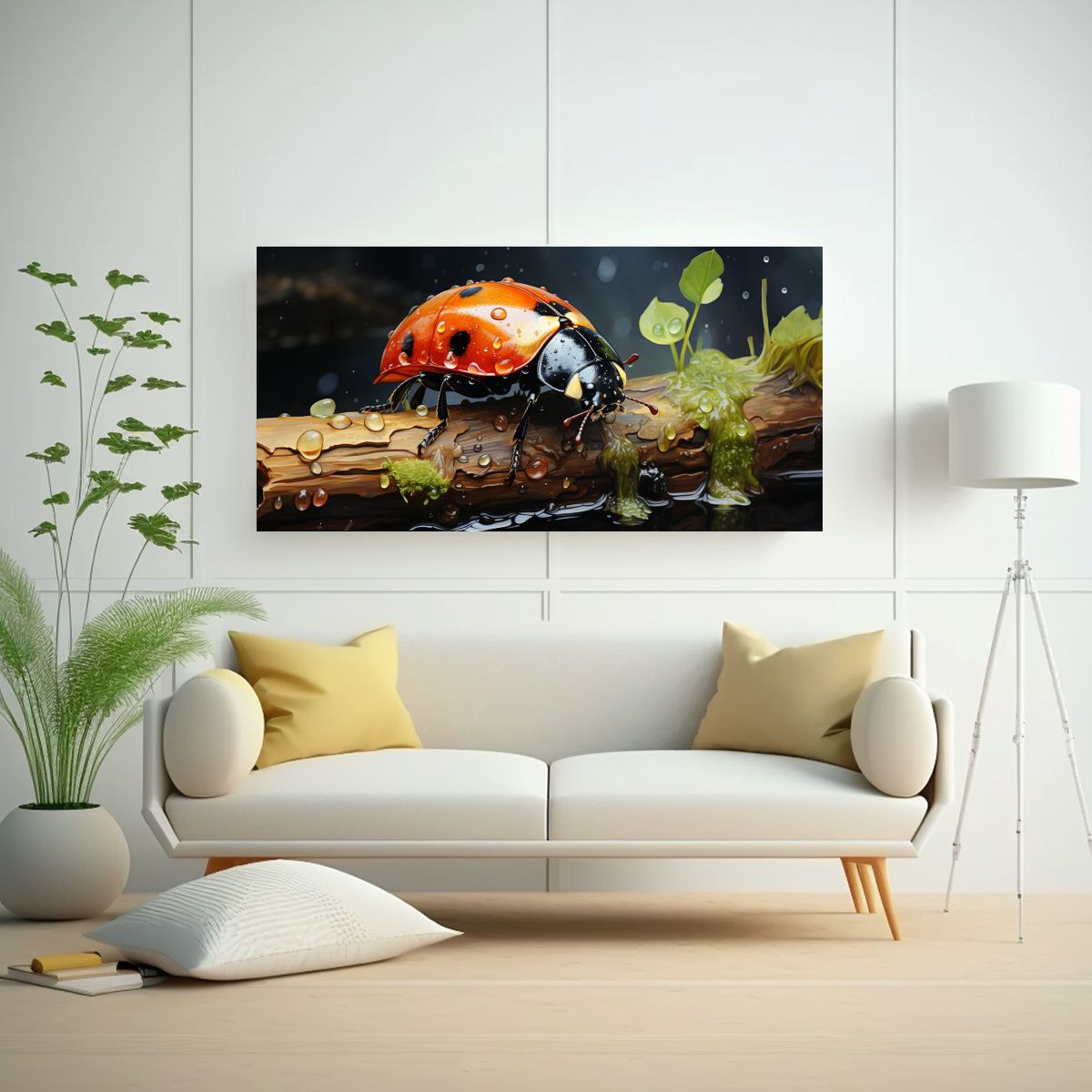 GENERICO - Cuadro Inspiración Hogar Deco Acuarela Colorida 120x60 Cm